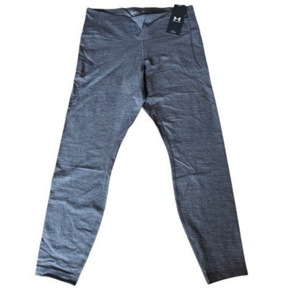 Under Armour Women's Grey Marled Athletic Leggings Activewear Pants Size Medium